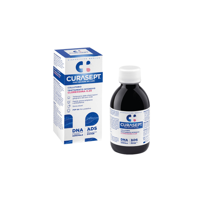 CURASEPT antibakterinis skalavimo skystis  su 0,20 % chlorheksidino ADS 020, 200 ml