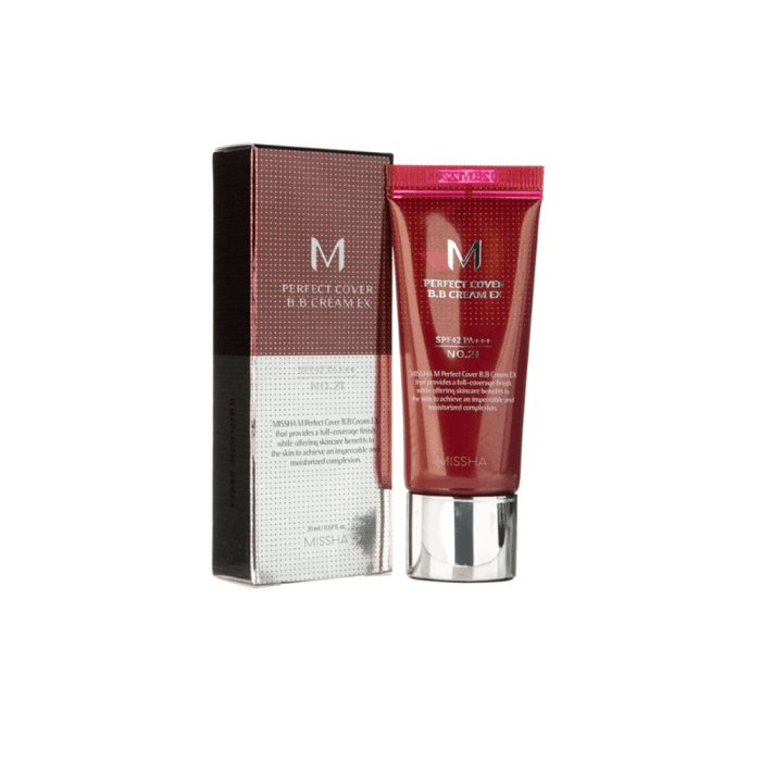 MISSHA BB veido kremas SPF42, 21 Light Beige EX, M PERFECT COVER, 20 ml-1