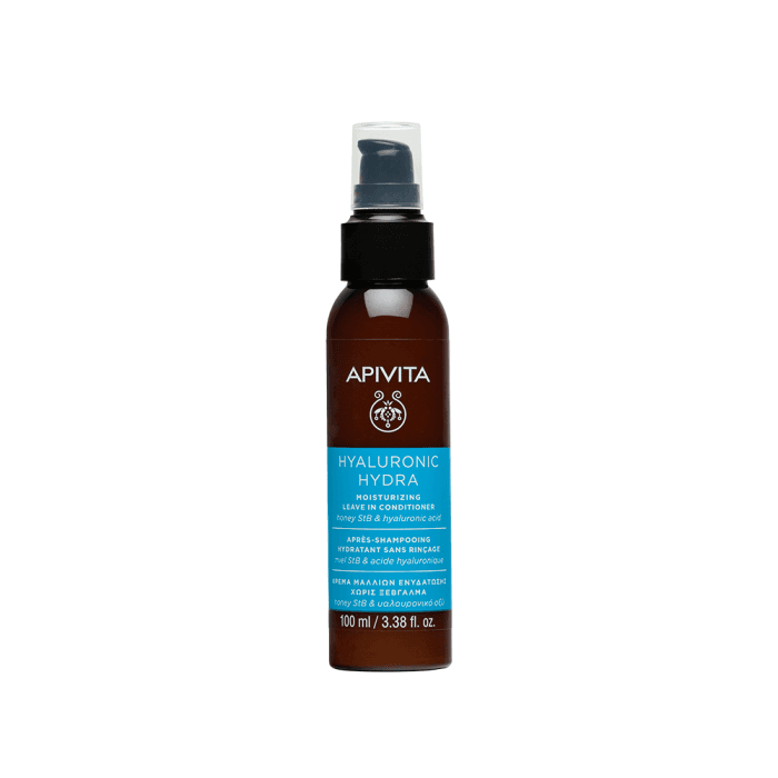 APIVITA drėkinamasis nenuplaunamas kondicionierius HYALURONIC HYDRA, 100 ml