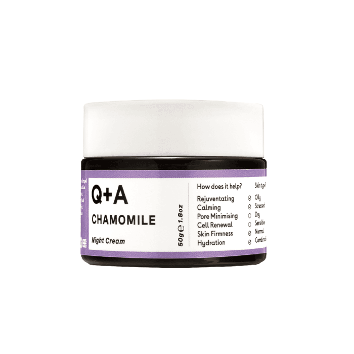 Q+A naktinis veido kremas CHAMOMILE, 50 g