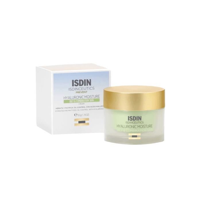 ISDIN drėkinamasis veido kremas mišriai ir riebiai odai ISDINCEUTICS, 50 ml