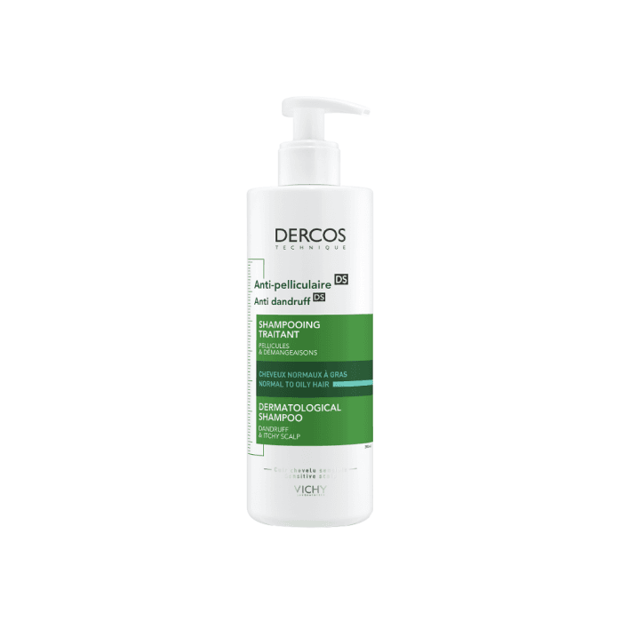 VICHY šampūnas pleiskanojančiai riebiai galvos odai DERCOS OILY, 390 ml
