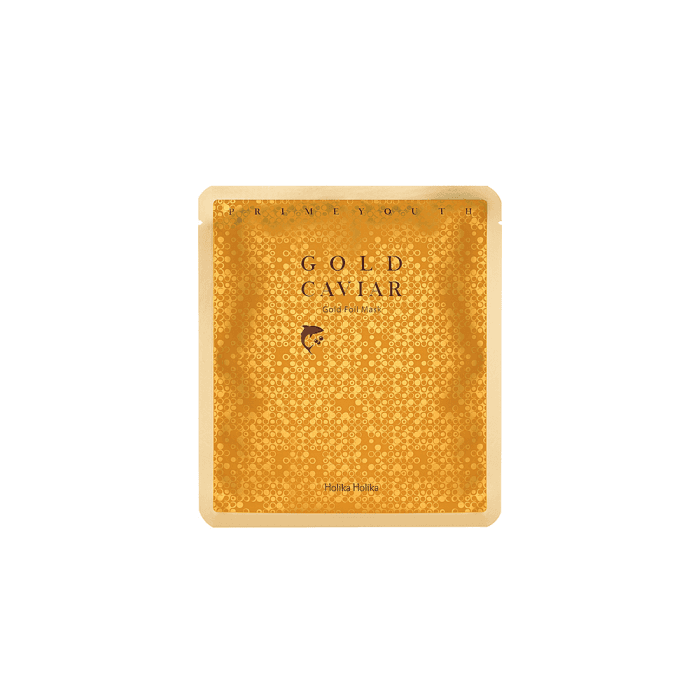 HOLIKA HOLIKA veido kaukė PRIME YOUTH GOLD CAVIAR GOLD FOIL MASK, 25 g