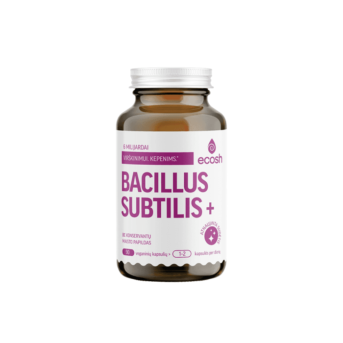 ECOSH Bacillus Subtilis Plius, 90 kapsulių