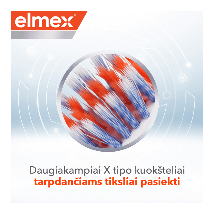 ELMEX, dantų šepetėlis ortodontiniams prietaisams, Ortho Interdental Expert Precision, 1 vnt.-2