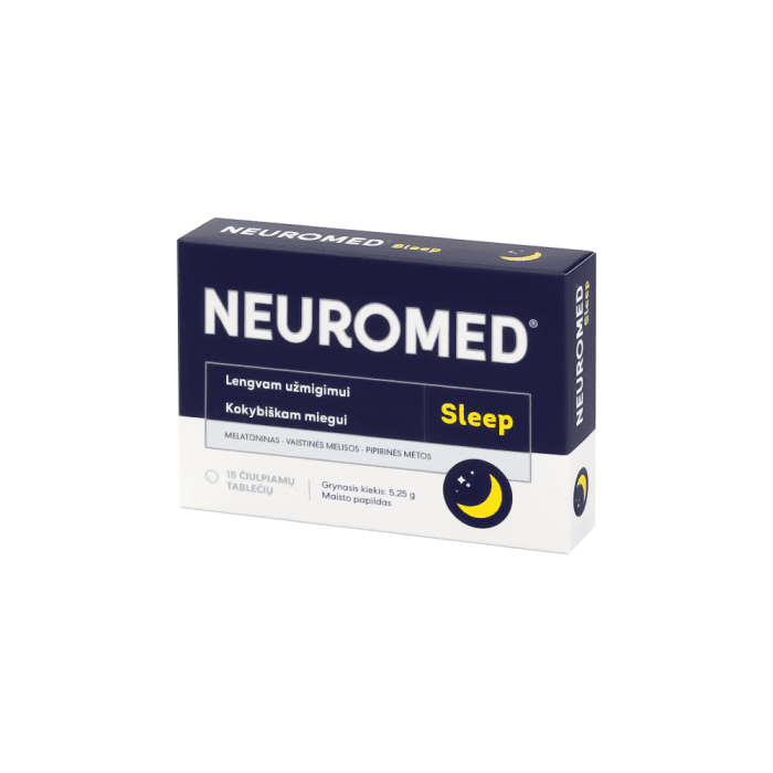 NEUROMED SLEEP, 15 čiulpiamų tablečių