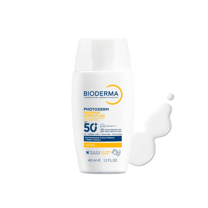 BIODERMA labai aukštos apsaugos ir itin lengvos tekstūros, detoksikuojantis fluidas nuo saulės ir taršos, PHOTODERM XDEFENSE ULTRA-FLUID SPF50+, 40 ml-1