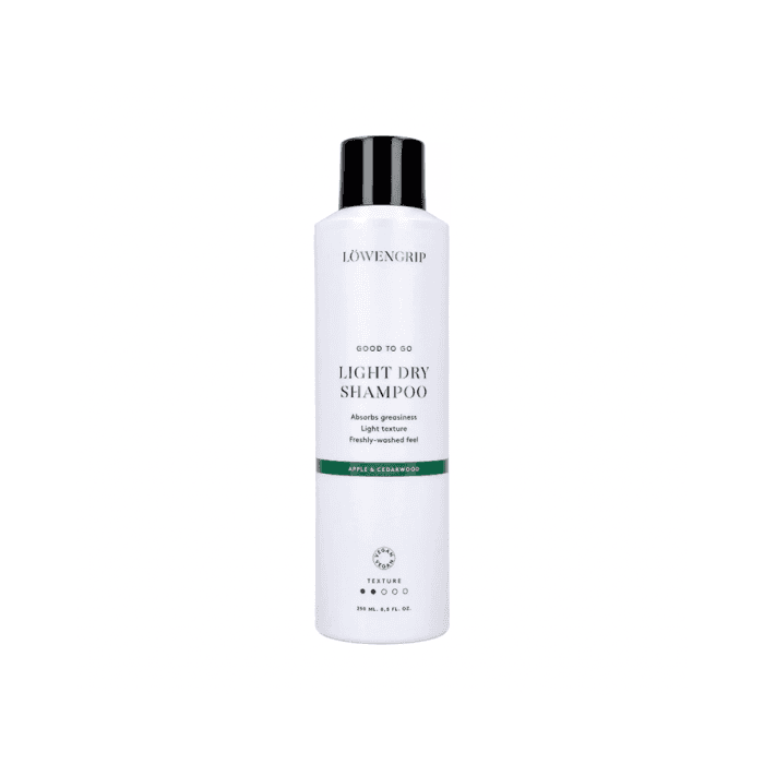 LOWENGRIP lengvas maitinamasis sausas šampūnas, obuolių ir kedro aromato, 250 ml