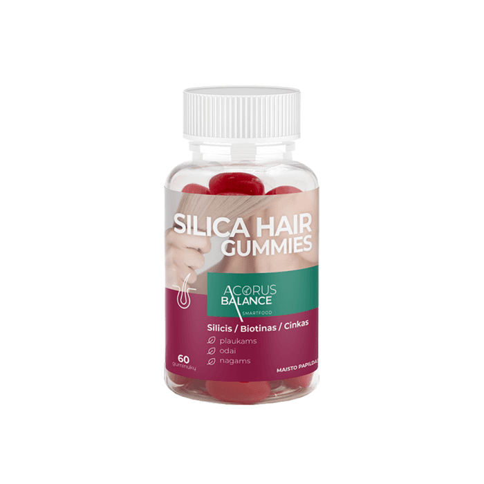 ACORUS BALANCE guminukai plaukams SILICA HAIR GUMMIES, 60 guminukų