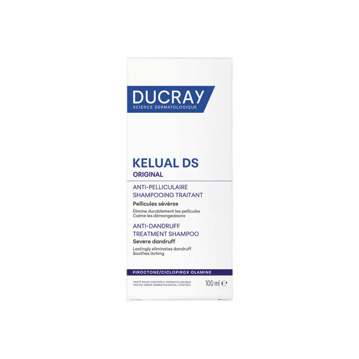DUCRAY pleiskanojančios niežtinčios galvos odos šampūnas KELUAL DS Original, 100 ml