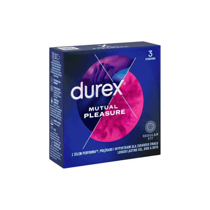 DUREX prezervatyvai MUTUAL PLEASURE, 3 vnt.-1