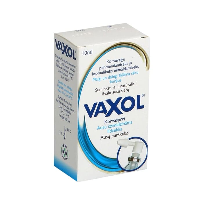 VAXOL ausų purškalas su alyvuogių aliejumi, 10 ml