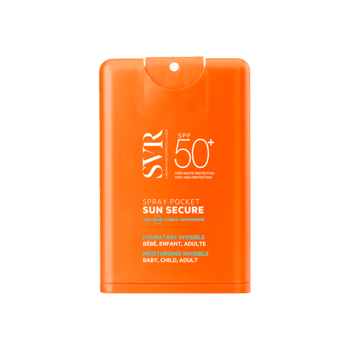 SVR kišeninio formato purškiama apsaugos nuo saulės SUN SECURE SPRAY POCKET, SPF 50+, 20 ml, 20 ml