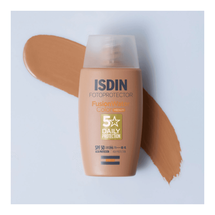 ISDIN apsauginė veido emulsija FUSION WATER COLOR MEDIUM, SPF 50, 50 ml-1