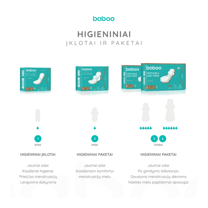 BABOO higieniniai paketai, 6 dydis, 8 vnt.-2