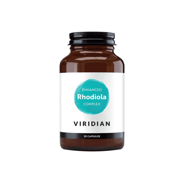 VIRIDIAN ENHANCED RHODIOLA COMPLEX, 30 kapsulių