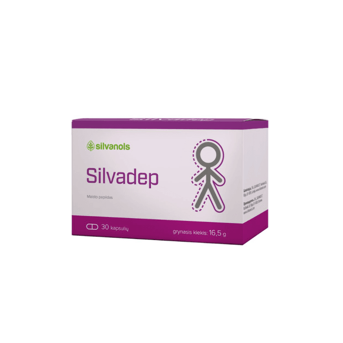 SILVADEP, 30 kapsulių