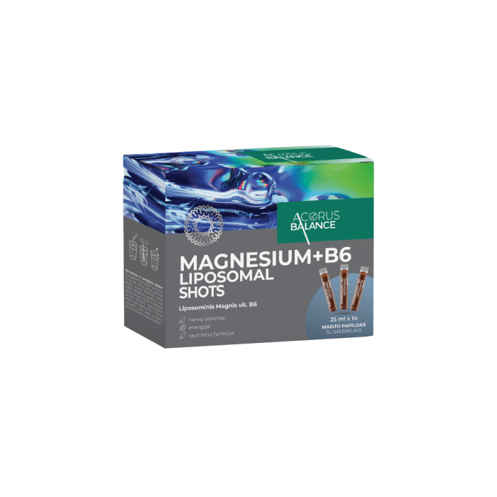 ACORUS BALANCE MAGNIS + B6, 25 ml, 14 buteliukų-1