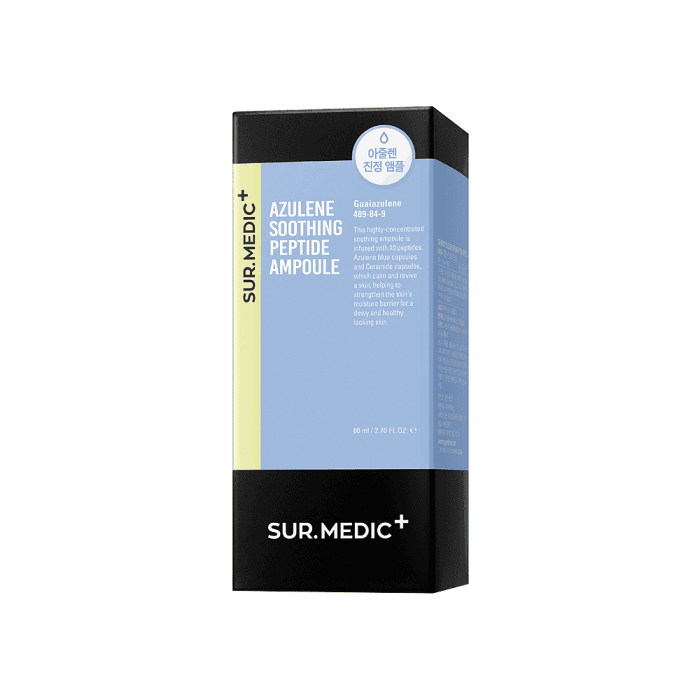 SUR. MEDIC+ ampulė veidui AZULENE SOOTHING PEPTIDE AMPOULE, 80 ml-2