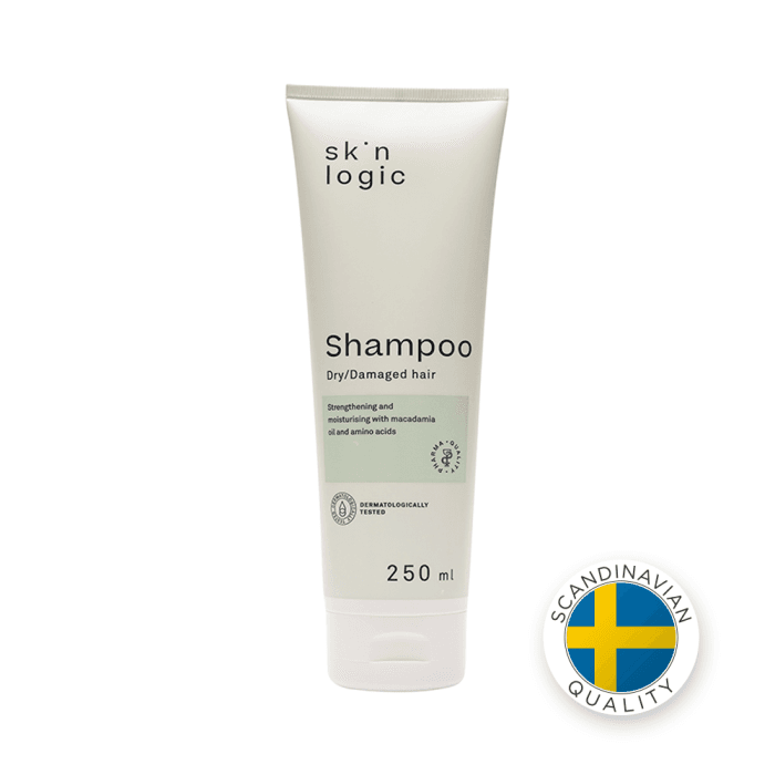 SKIN LOGIC maitinamasis šampūnas sausiems ir pažeistiems plaukams, 250 ml