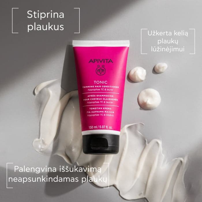 APIVITA tonizuojamasis kondicionierius slenkantiems plaukams, 150 ml-1