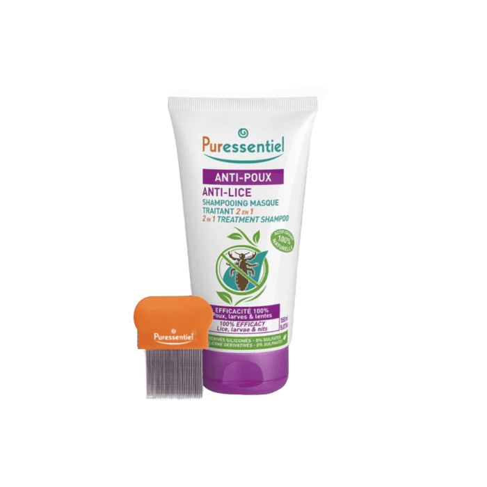 PURESSENTIEL šampūnas nuo utėlių 2 IN 1, 150 ml