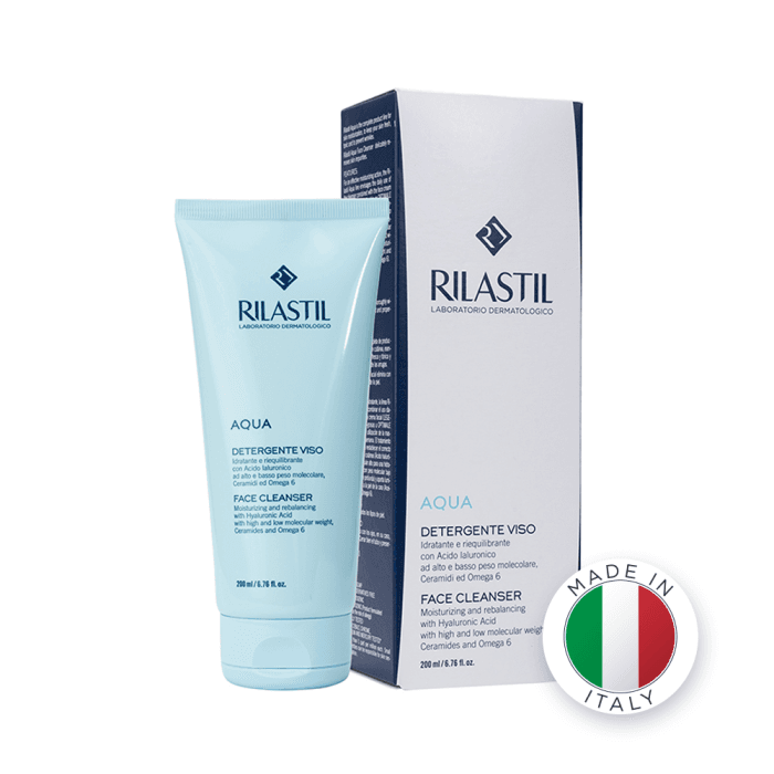 RILASTIL drėkinamasis veido prausiklis AQUA, 200 ml