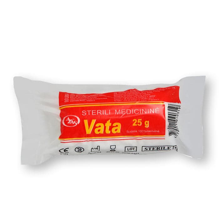 AZAS sterili medvilnės vata, 25 g-1