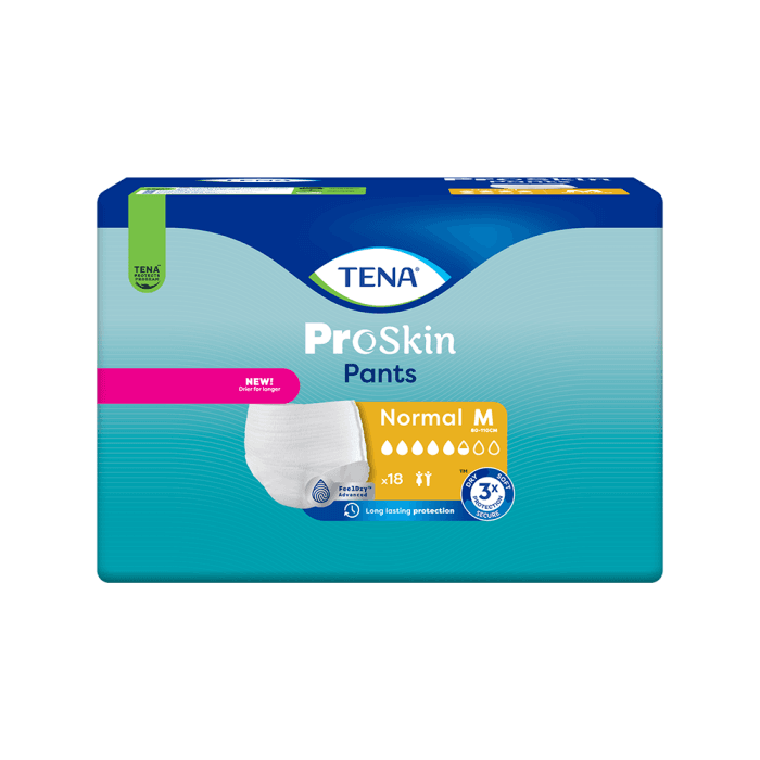 TENA sauskelnės kelnaitės PANTS NORMAL, M dydis, 18 vnt.