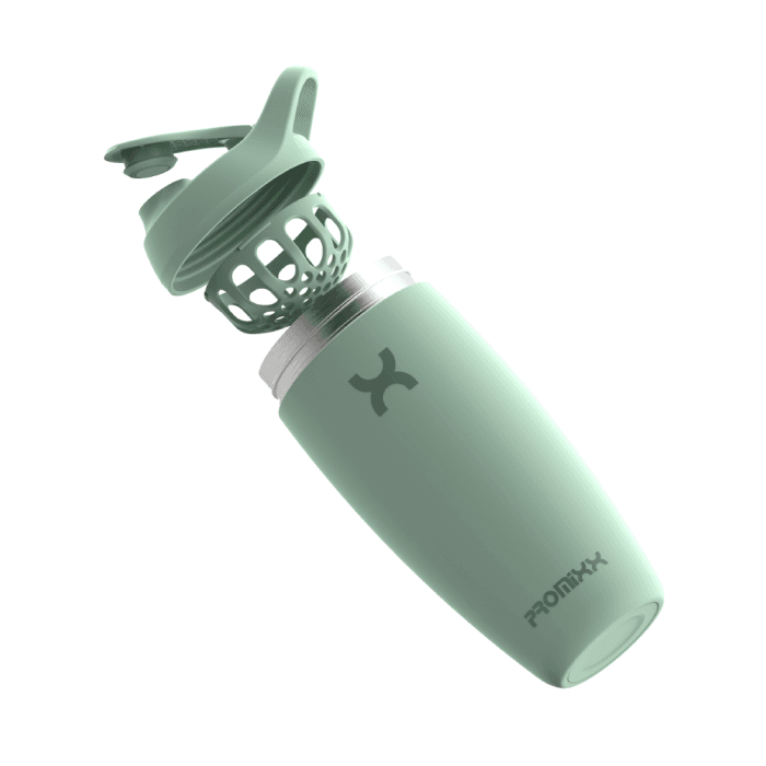 PROMIXX Gertuvė Stainless Steel Shaker Bottle - Seagrass Green 550ml, 1 vnt.-1