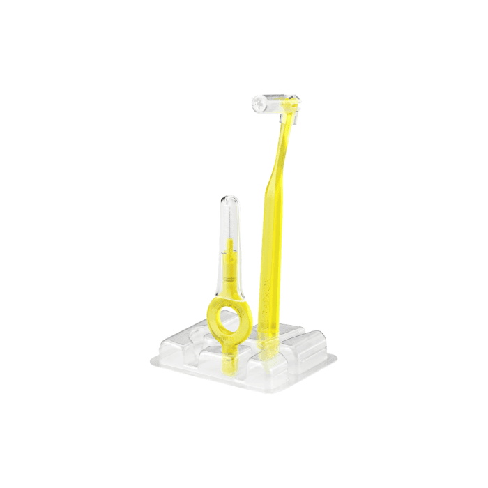 CURAPROX tarpdančių šepetėliai su žiediniu ir kampiniu koteliais CPS PRIME START, 0.9 mm, 5 vnt.-1