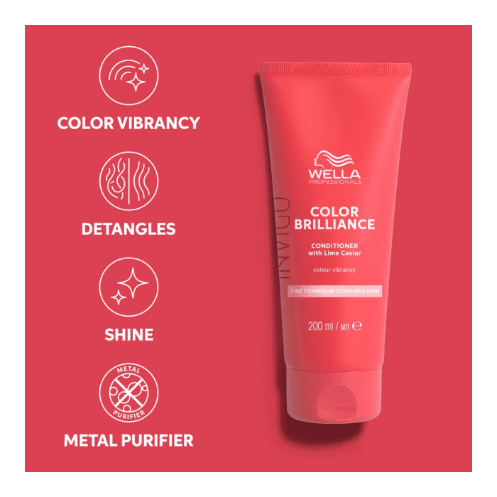 WELLA PROFESSIONALS spalvos gyvybingumą palaikantis kondicionierius INVIGO COLOR BRILLIANCE FINE, 200 ml-2