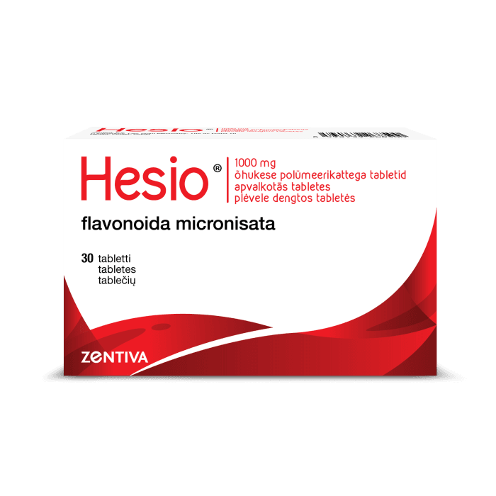Hesio 1 000 mg plėvele dengtos tabletės, plėvele dengtos tabletės, N30