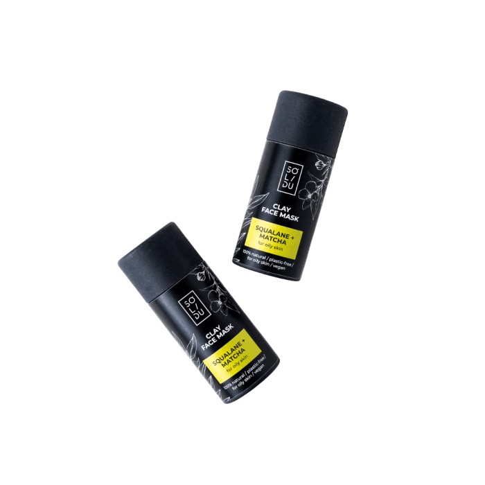 SOLIDU Molio kaukė: skvalanas + matcha, 55 g
