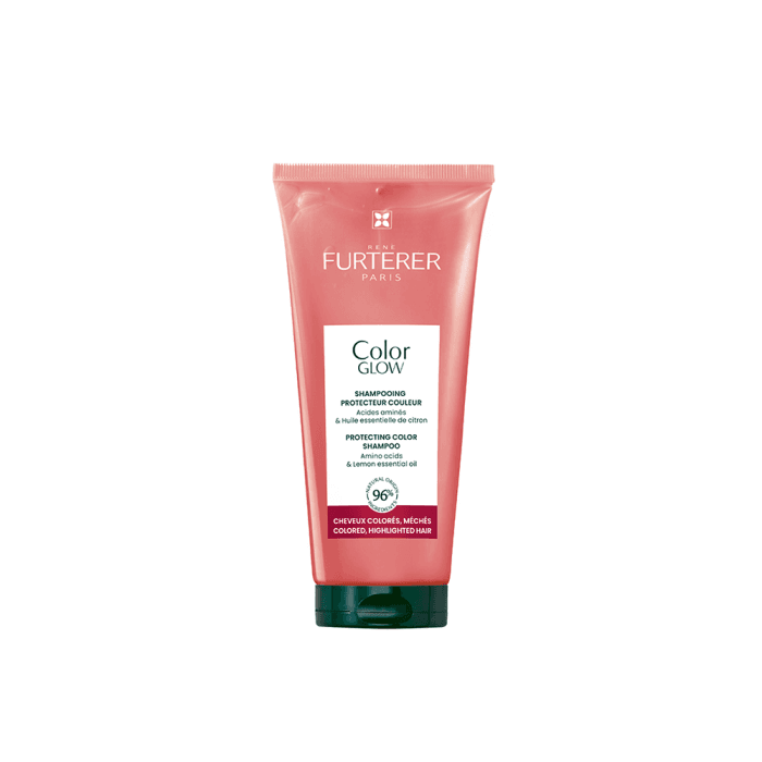 RENE FURTERER dažytų plaukų spalvą apsaugantis šampūnas su aminorūgštimis ir aromatiniu citrinų aliejumi COLOR GLOW, 200 ml