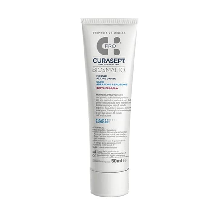CURASEPT dantų gelis su fluoru BIOSMALTO CARIE, braškių skonio, 50 ml-1