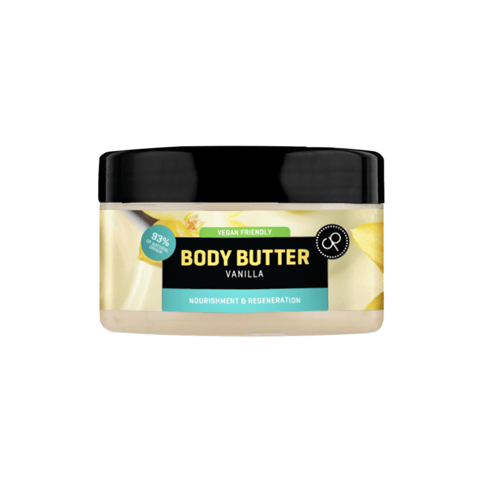 COSMEPICK maitinamasis kūno sviestas, su vanilės ekstraktu, 250 ml