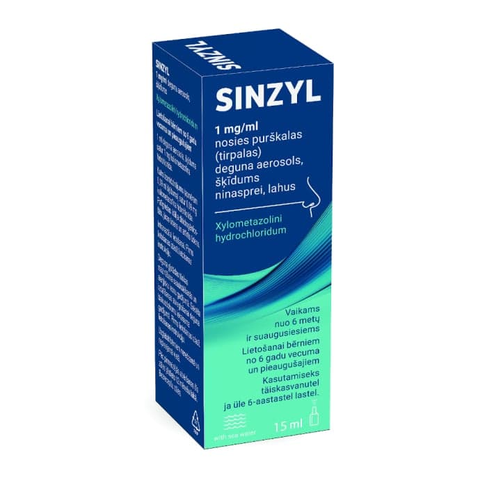 SINZYL, 0,1%, nosies purškalas (tirpalas), N1
