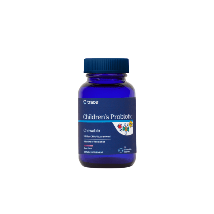 TRACE MINERALS kramtomieji probiotikai vaikams TMR BACTO KIDS, 30 kramtomosios tabletės