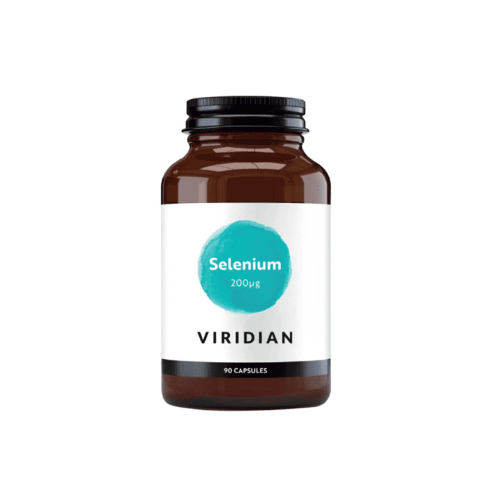 VIRIDIAN SELENIUM 200 ug, 90 kapsulių