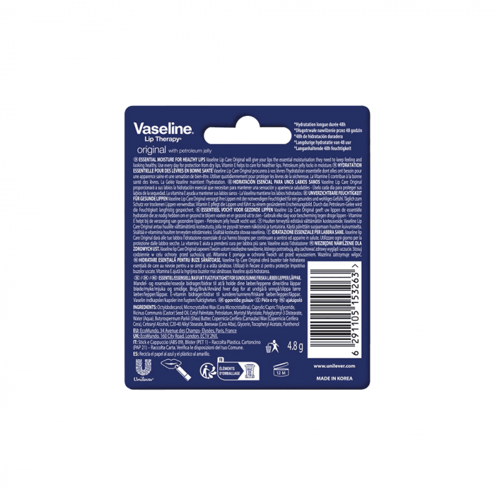 VASELINE lūpų balzamas Original, 4.8 g-1