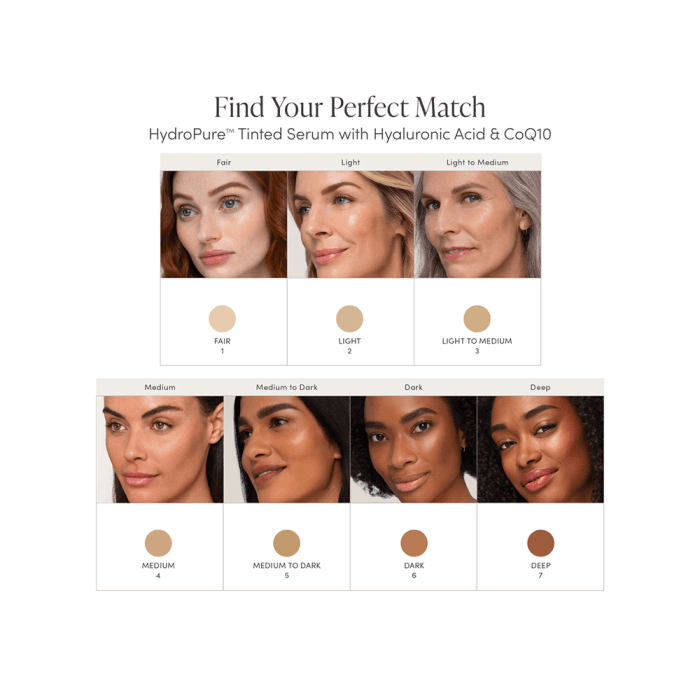 JANE IREDALE serumas su atspalviu HYDROPURE, spalva Fair 1, 30 ml-2