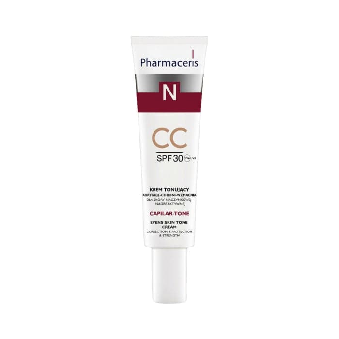 PHARMACERIS N atspalvį suteikiantis CC kremas CAPILAR-TONE, SPF 30, 40 ml