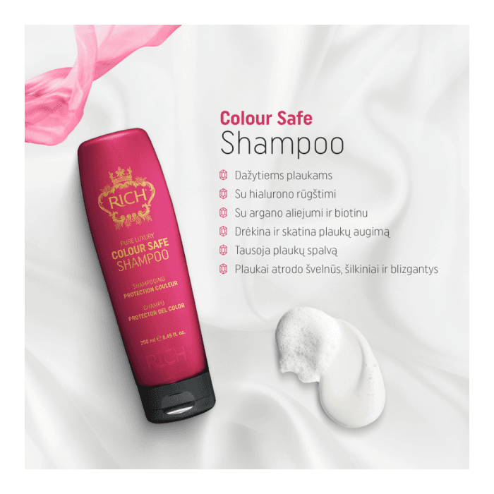 RICH šampūnas dažytiems plaukams PURE LUXURY COLOUR SAFE, 250 ml-1