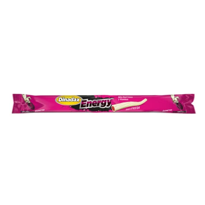 DINADAX kramtomosios lazdelės su bičių pieneliu ir vitaminais ENERGY, braškių skonio, 1 pak., 1 vnt.