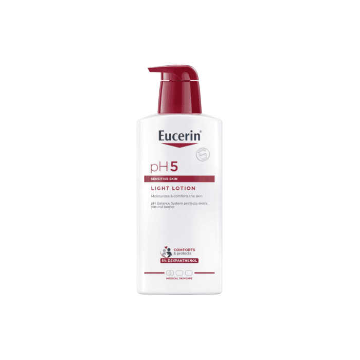 EUCERIN lengvas losjonas sausai, jautriai odai PH5, 400 ml