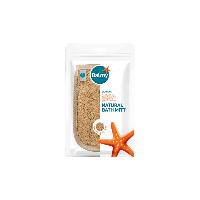 BALMY NATUREL kūno kempinė-pirštinė LOOFAH, 1 vnt.-1