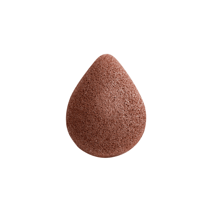 PURABLE kempinėlė su raudonuoju moliu veidui valyti KONJAC SPONGE RED CLAY, 1 vnt.-1