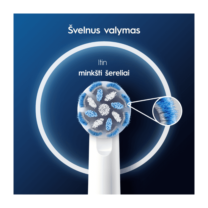 ORAL-B elektrinio dantų šepetėlio galvutės SENSITIVE, 4 vnt.-1