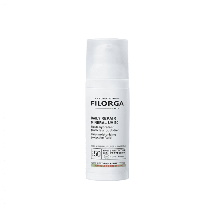 FILORGA veido kremas nuo saulės po procedūrų DAILY REPAIR MINERAL UV 50, 50 ml